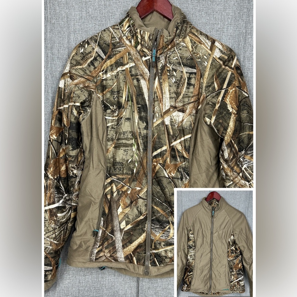 Cabela’s Reversible Insulated Camo Hunting Jacket Women’s SP Waterfowl